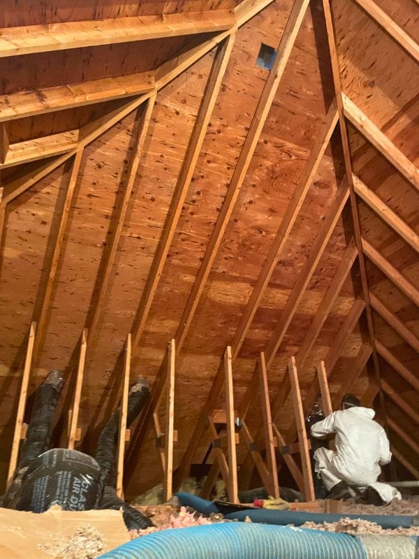 blown cellulose insulation cathedral ceiling and attic insulation free inspections mattawan mi