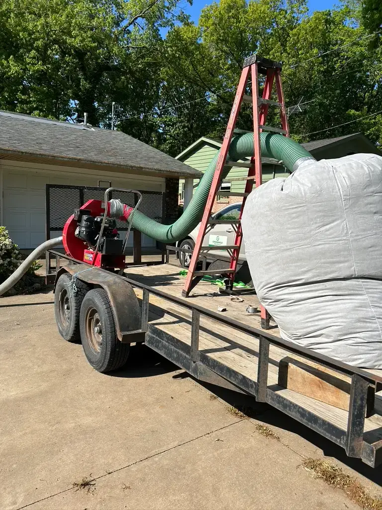 insulation suck out removal and re blow home insulation