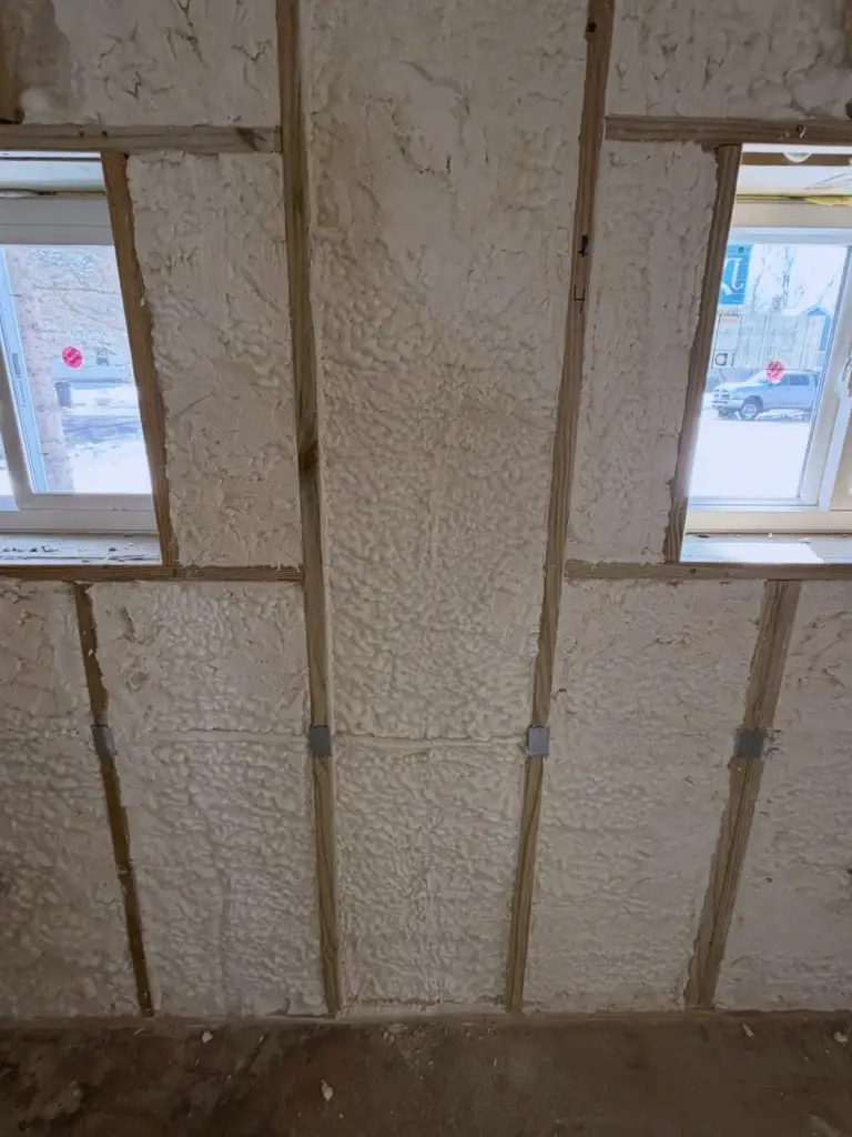 Plainwell spray foam insulation closed cell
