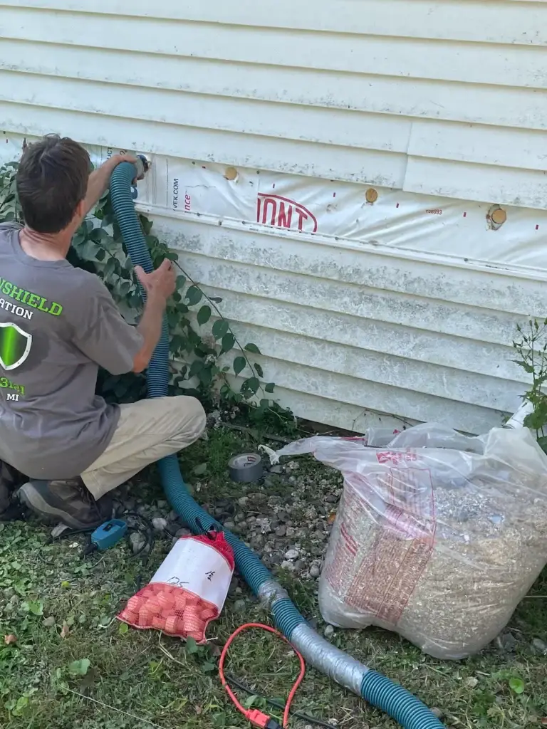 sidewall insulation blow in home kalamazoo mi
